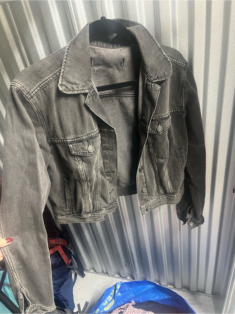 Express Black Denim Jacket